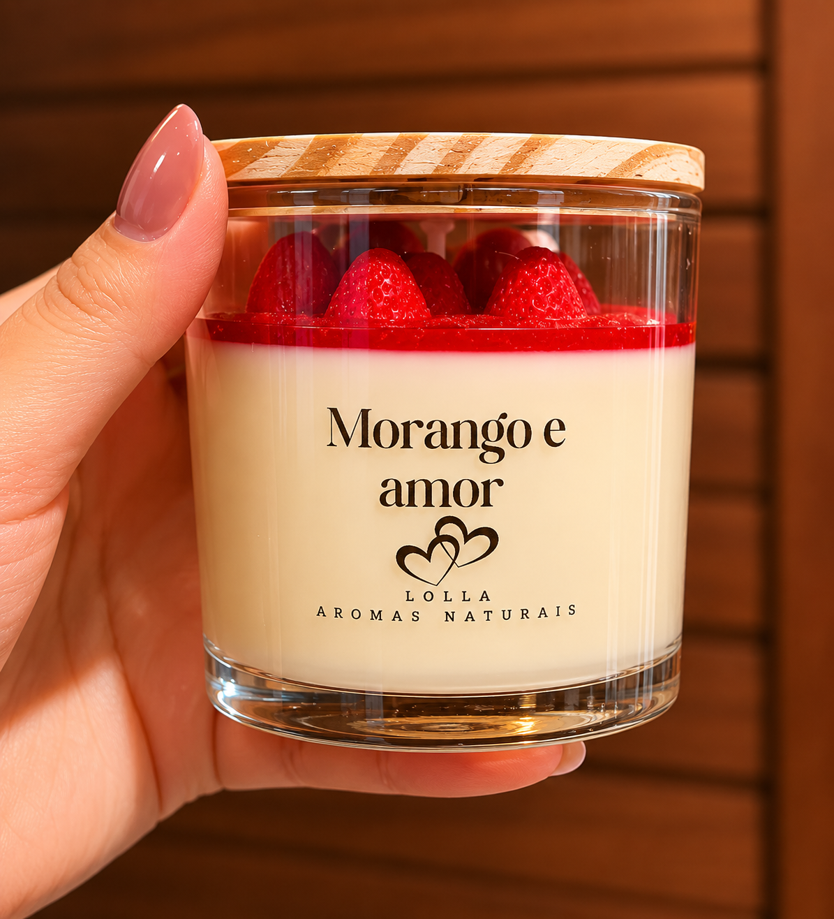 Vela de morango 